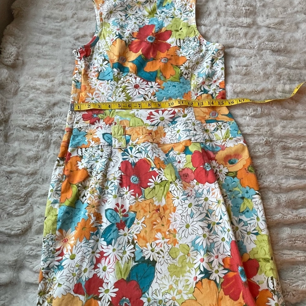 Vintage Floral Retro 60s low-waist Dress - Multicolor